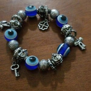 Evil eye charm bracelet